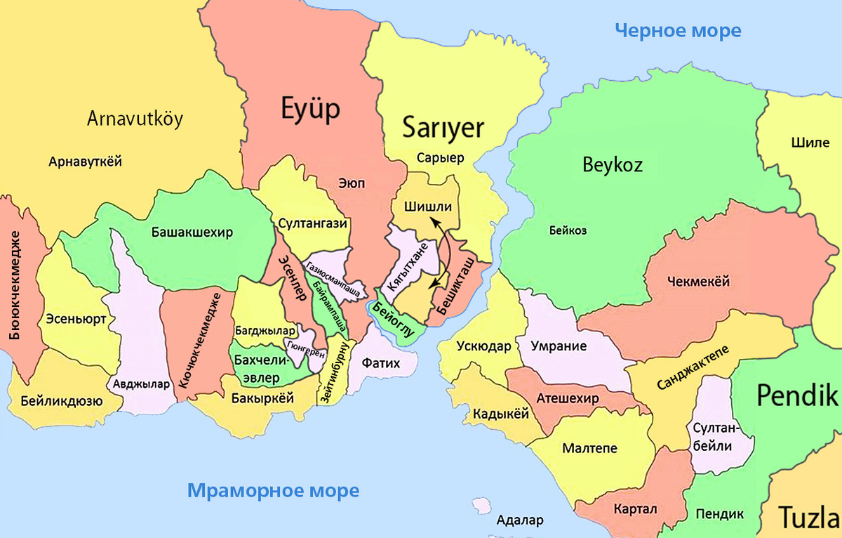  Ыстамбұлдың азиялық аудандары