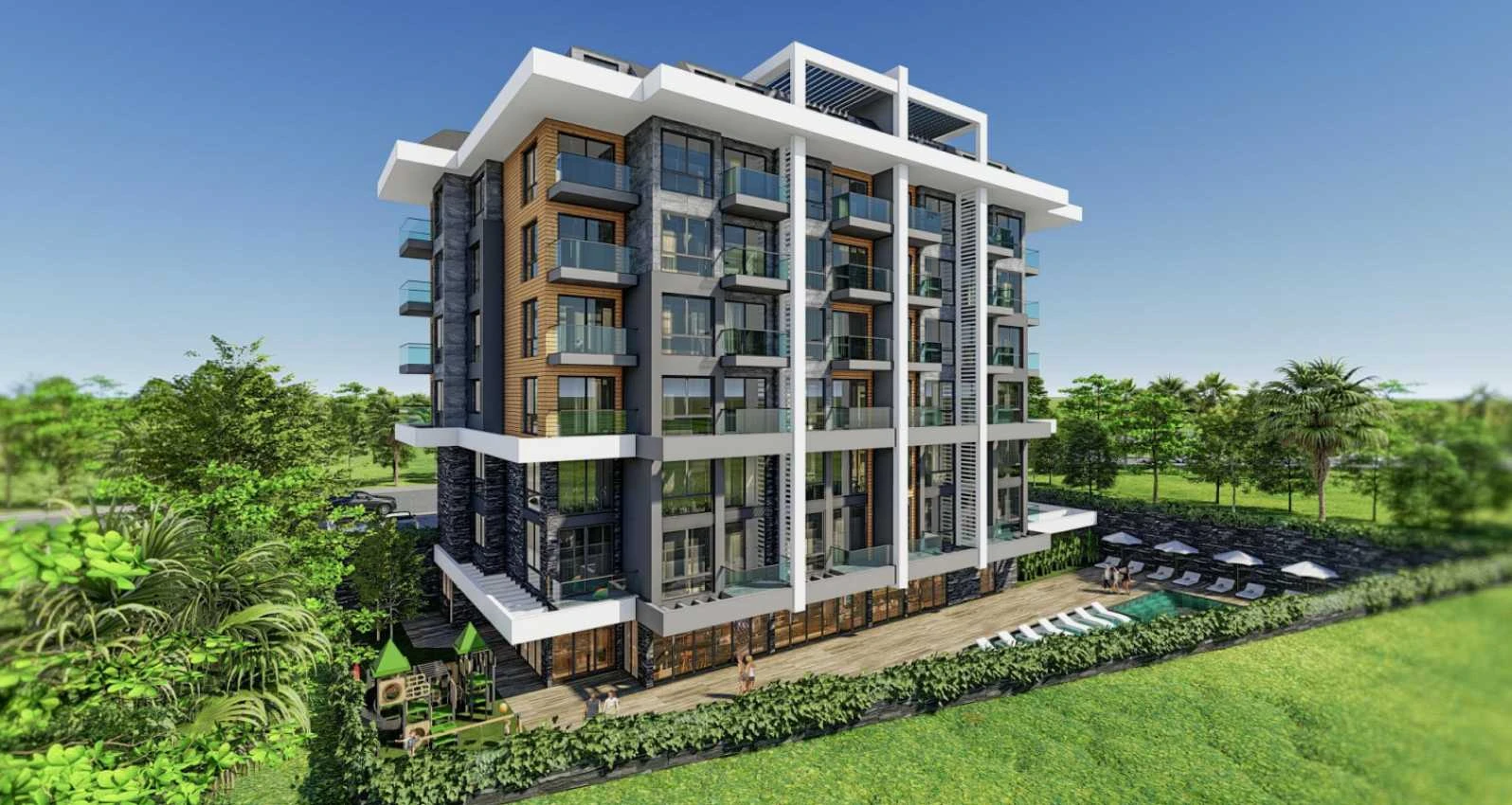 housebind Каргичак, Аланиядағы теңіз және табиғат көрінісі бар резиденция