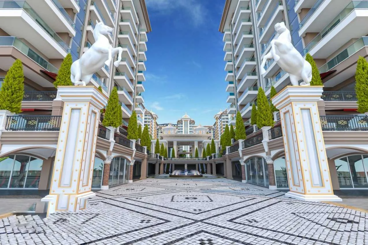 housebind Махмутлар / Аланиядағы 5 * қонақүйдің инфрақұрылымы бар премиум кешеніндегі жиһаздалған пәтер 1+1