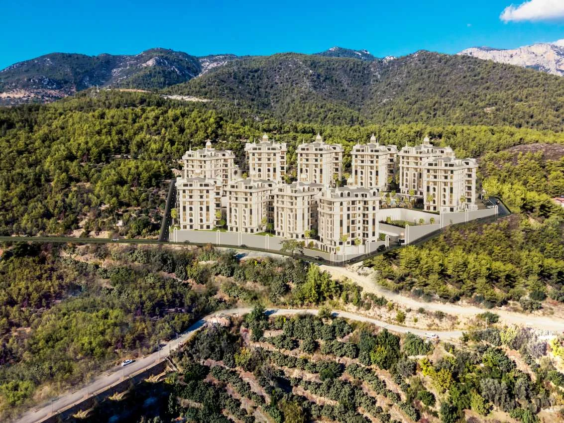 housebind Чиплакли/Alanya аймағындағы үлкен люкс жобасы