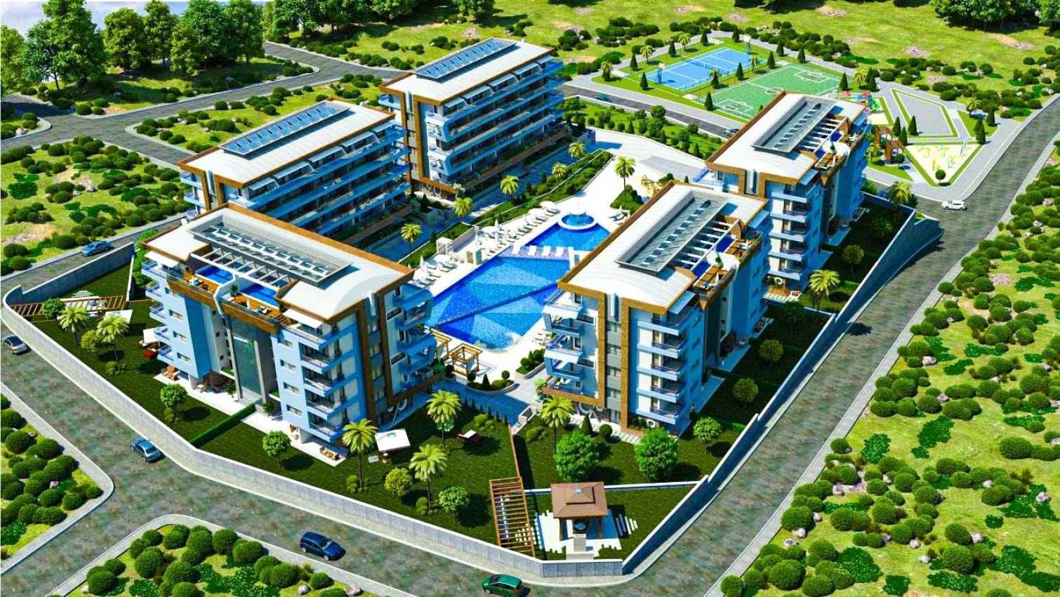 housebind Люкс резиденция пәтер 3 + 1 Kargicak/Alanya