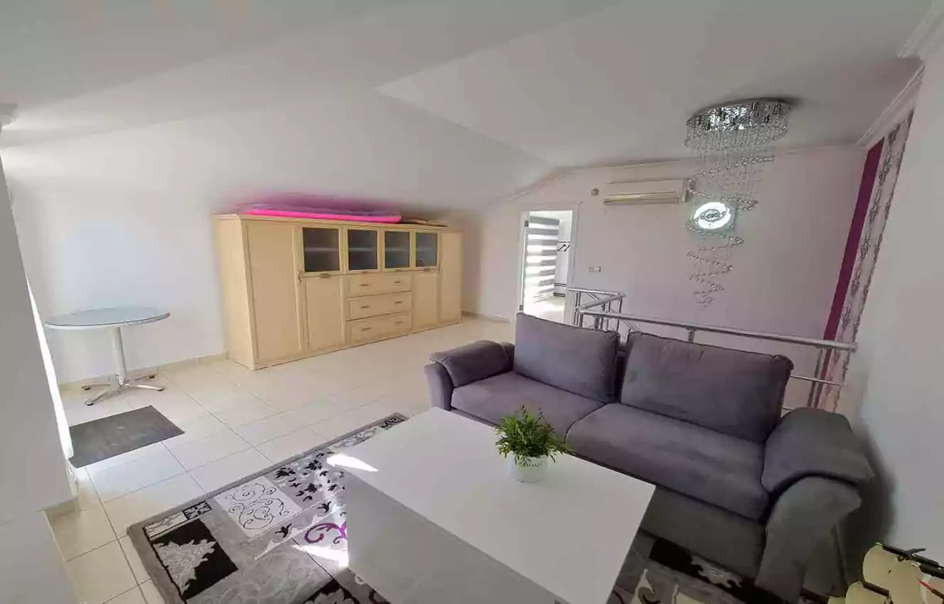 housebind Оба / Аланиядағы жиһазы бар 3 + 1 дуплексті пәтер