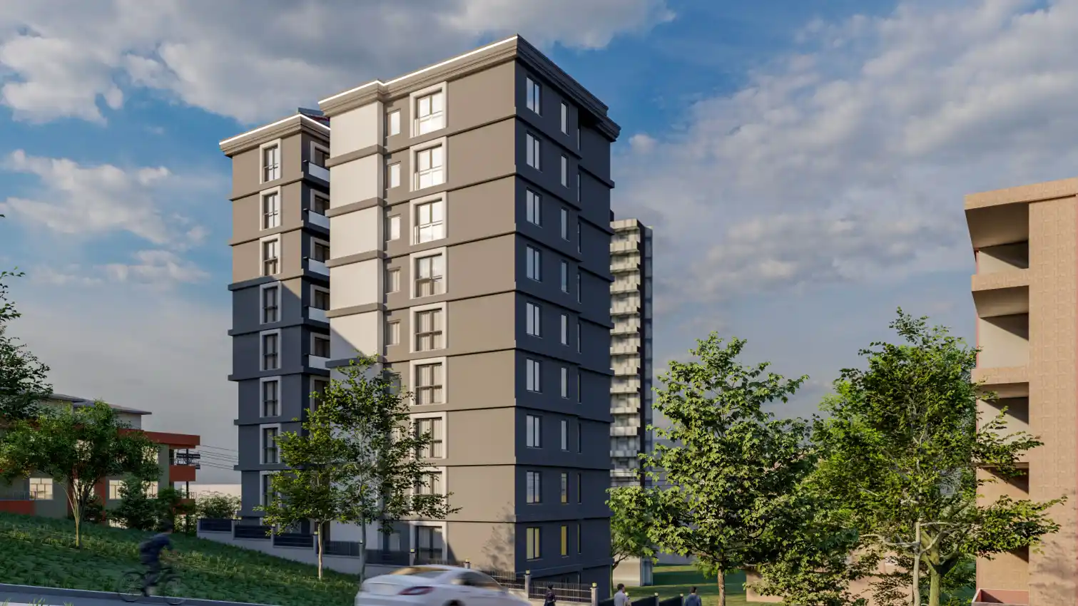 housebind Ыстамбұлдың орталығындағы жаңа тұрғын үй кешені