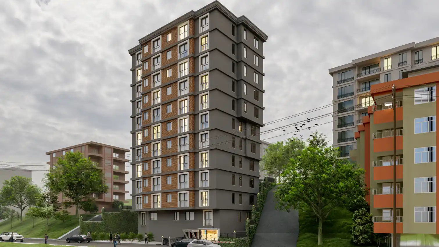 housebind Ыстамбұлдың орталығындағы жаңа тұрғын үй кешені