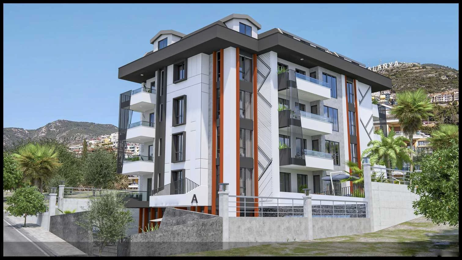 housebind Аланияның орталығындағы тұрғын үй кешені