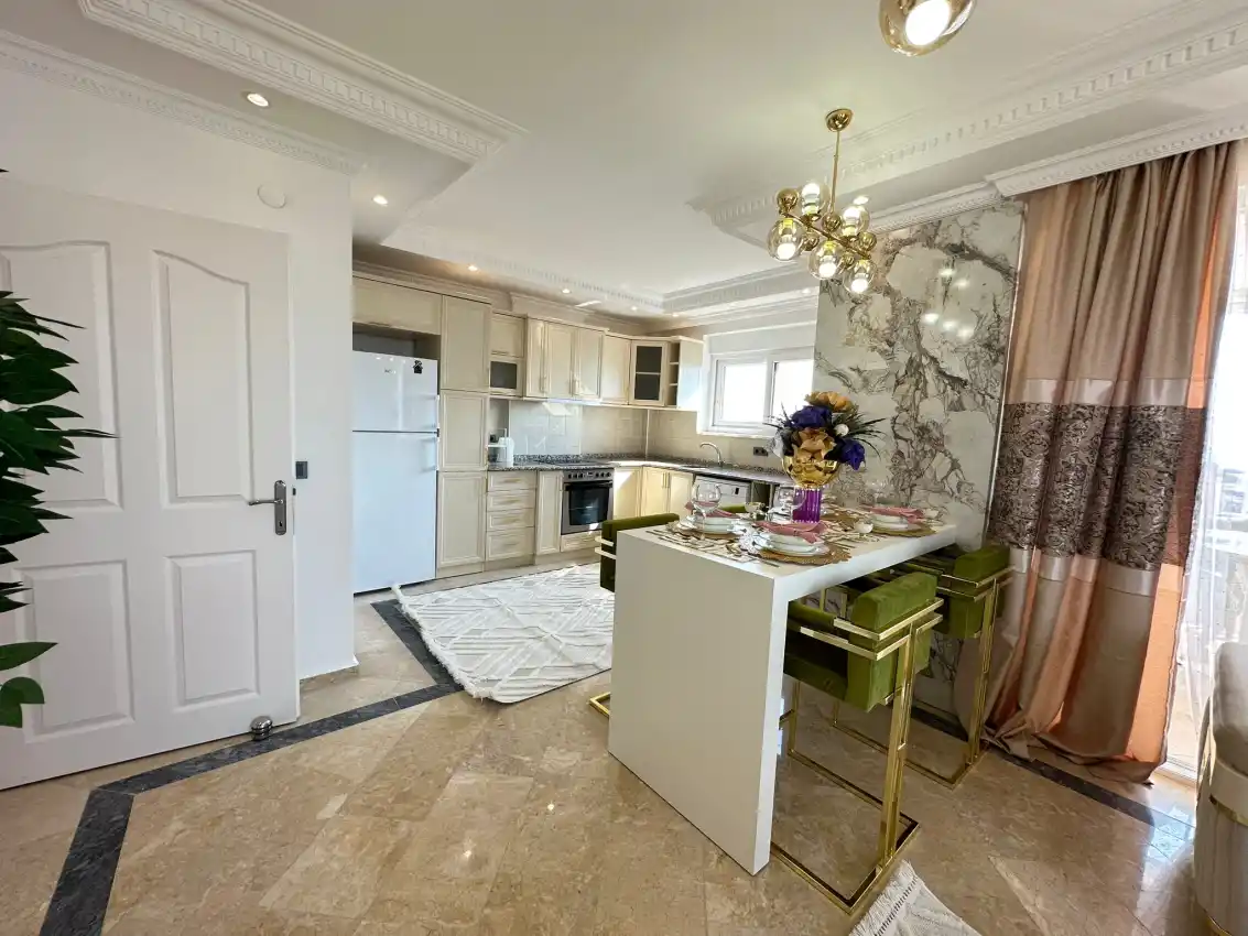 housebind Толығымен жөнделген және жиһаздалған пәтер 2 + 1 Тосмур/ Алания