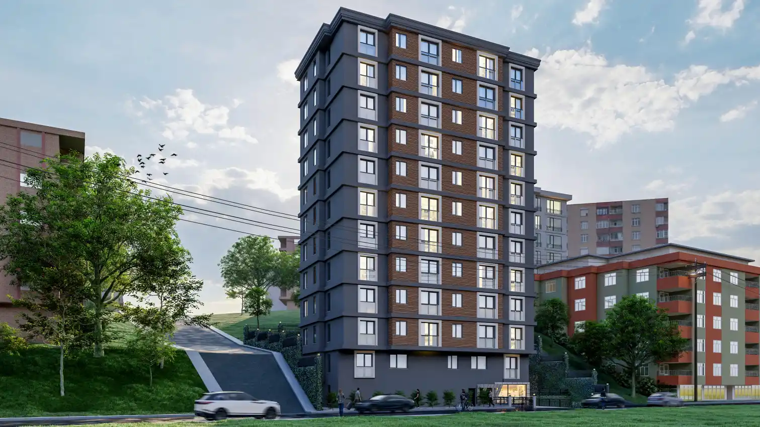housebind Ыстамбұлдың орталығындағы жаңа тұрғын үй кешені