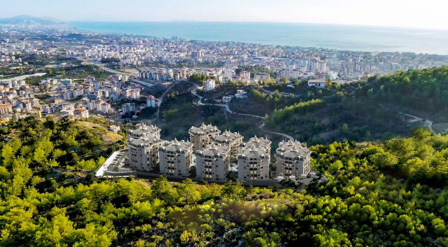 housebind Чиплакли/Alanya аймағындағы үлкен люкс жобасы