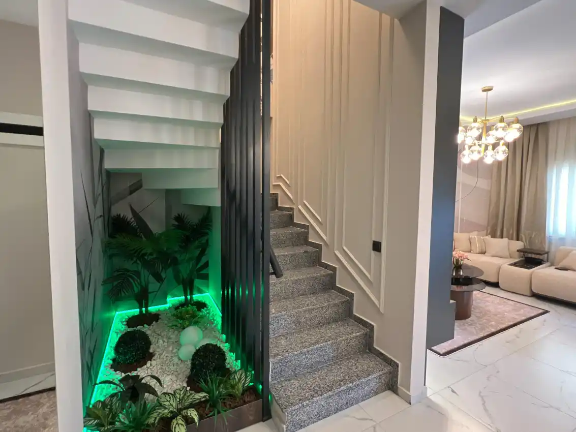 housebind Махмуттардың орталығындағы стильді жаңа дуплекс 2+1