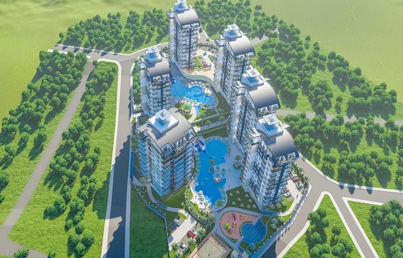 housebind Үлкен ауқымды люкс тұрғын үй кешені Авсаллар / Алания