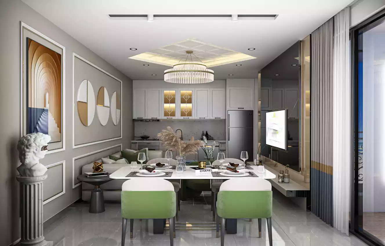 housebind Чиплакли/Alanya аймағындағы үлкен люкс жобасы