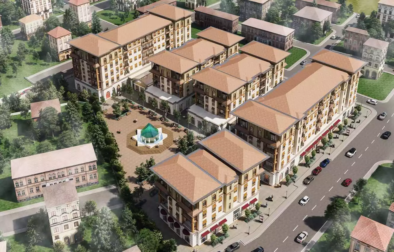 housebind Коркутели Анталияның орталығындағы әсерлі жоба