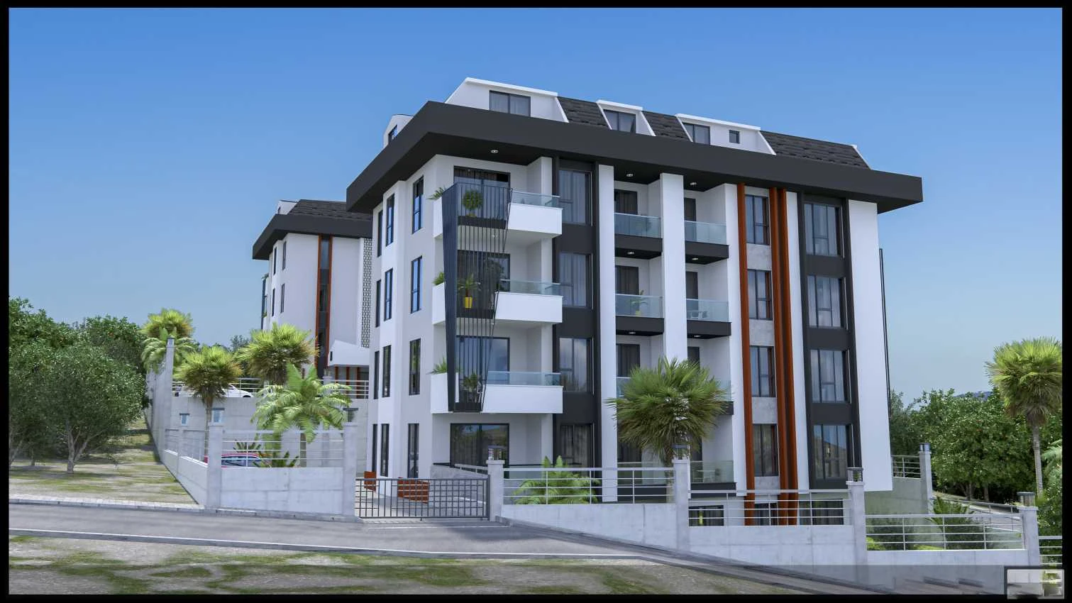 housebind Аланияның орталығындағы тұрғын үй кешені
