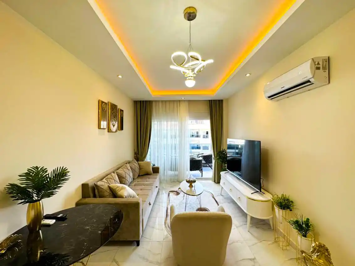 housebind Кестелдегі үлкен кешенде жиһазбен бірге 1+1 пәтер