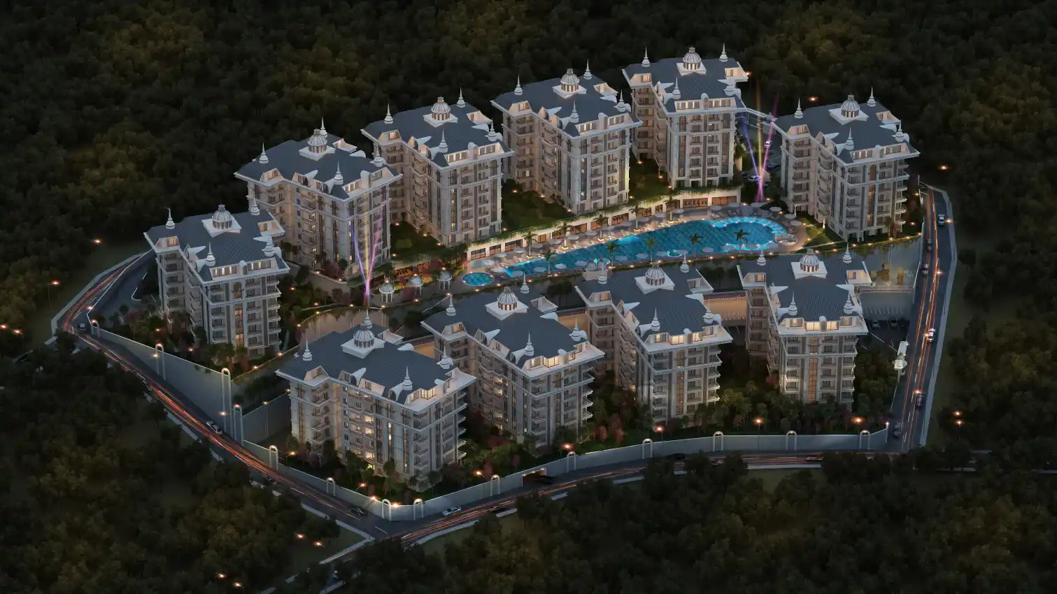 housebind Чиплакли/Alanya аймағындағы үлкен люкс жобасы