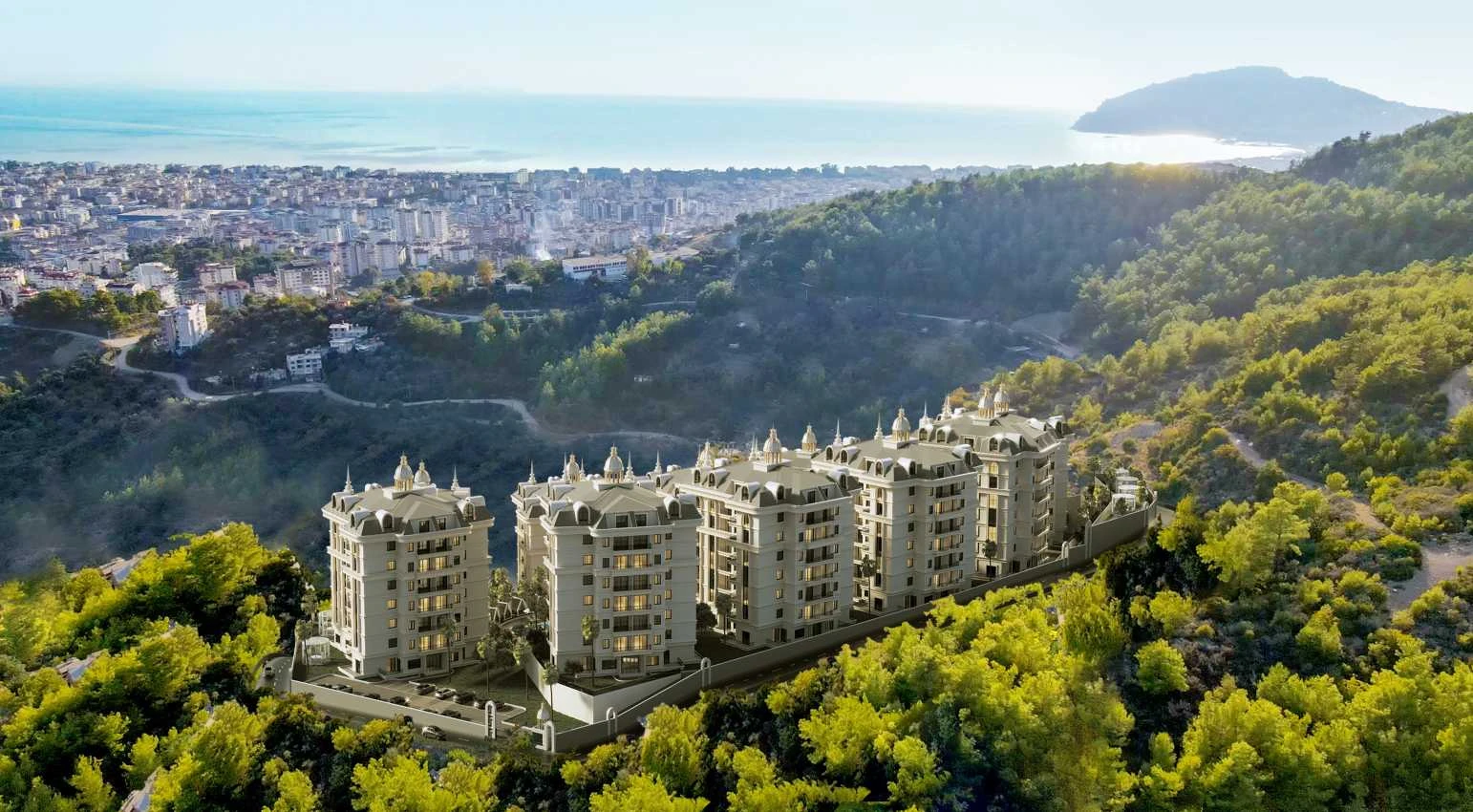 housebind Чиплакли/Alanya аймағындағы үлкен люкс жобасы