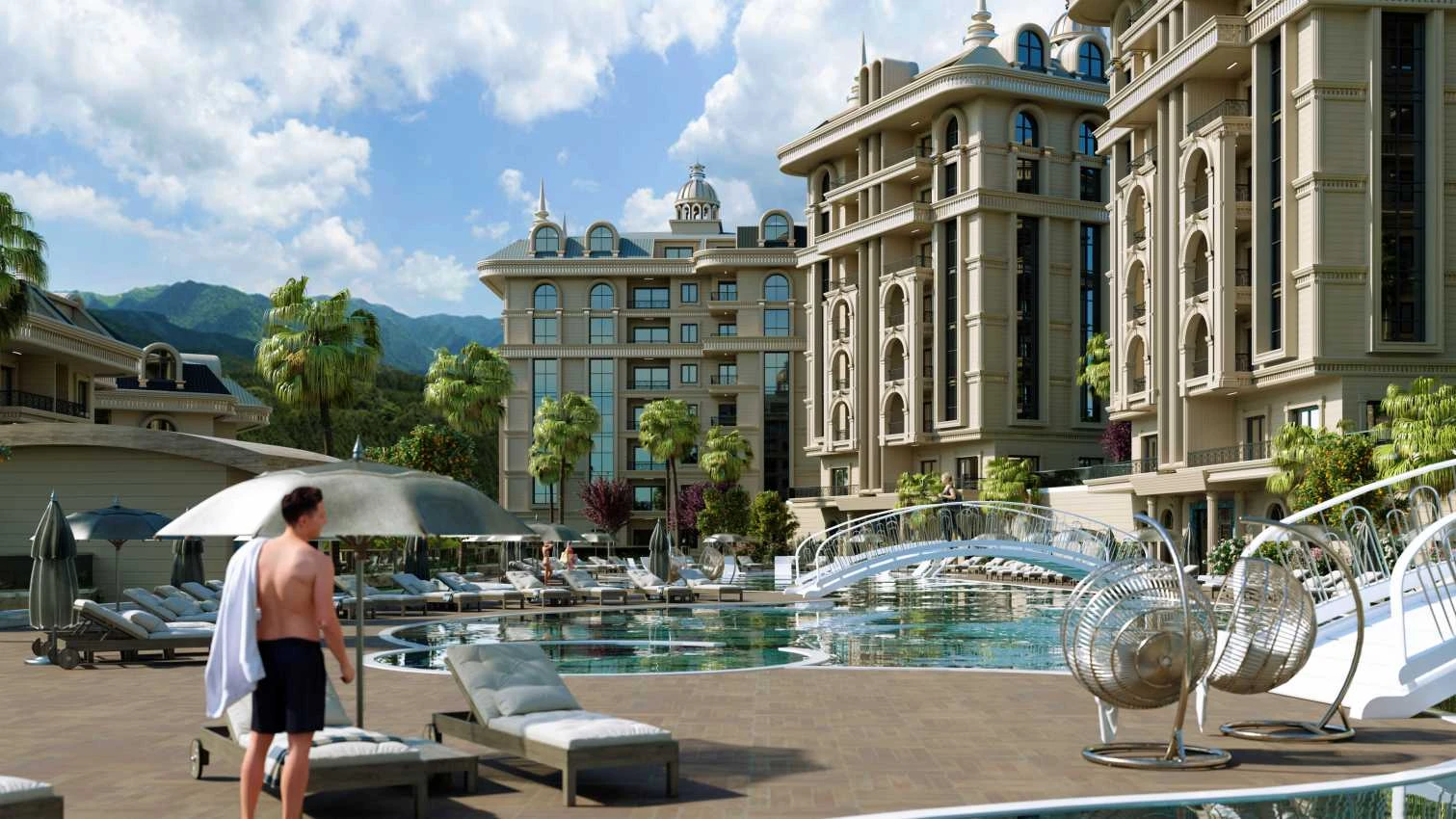 housebind Чиплакли/Alanya аймағындағы үлкен люкс жобасы
