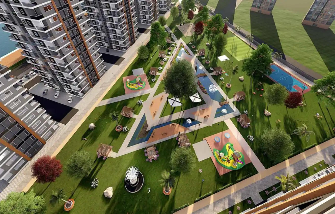 housebind Өзінің абаттандырылған аумағы бар кешен