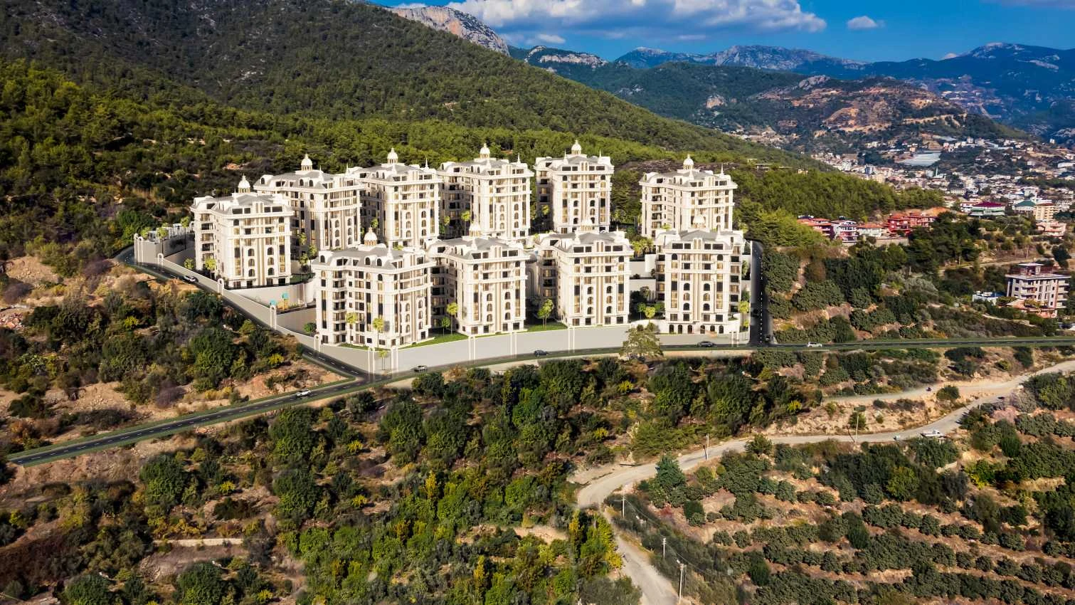 housebind Чиплакли/Alanya аймағындағы үлкен люкс жобасы