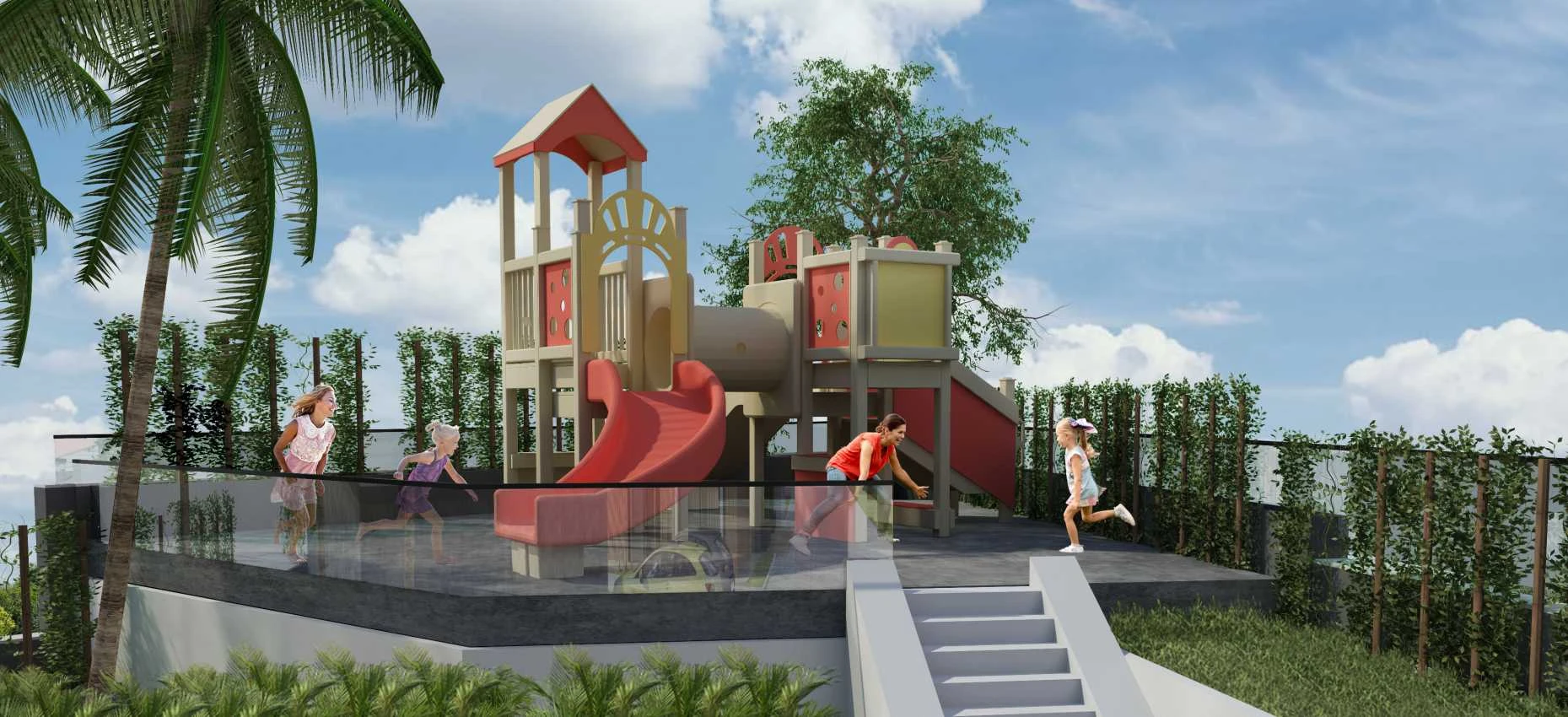 housebind Аланияның керемет көрінісі мен табиғаты бар тұрғын үй кешені