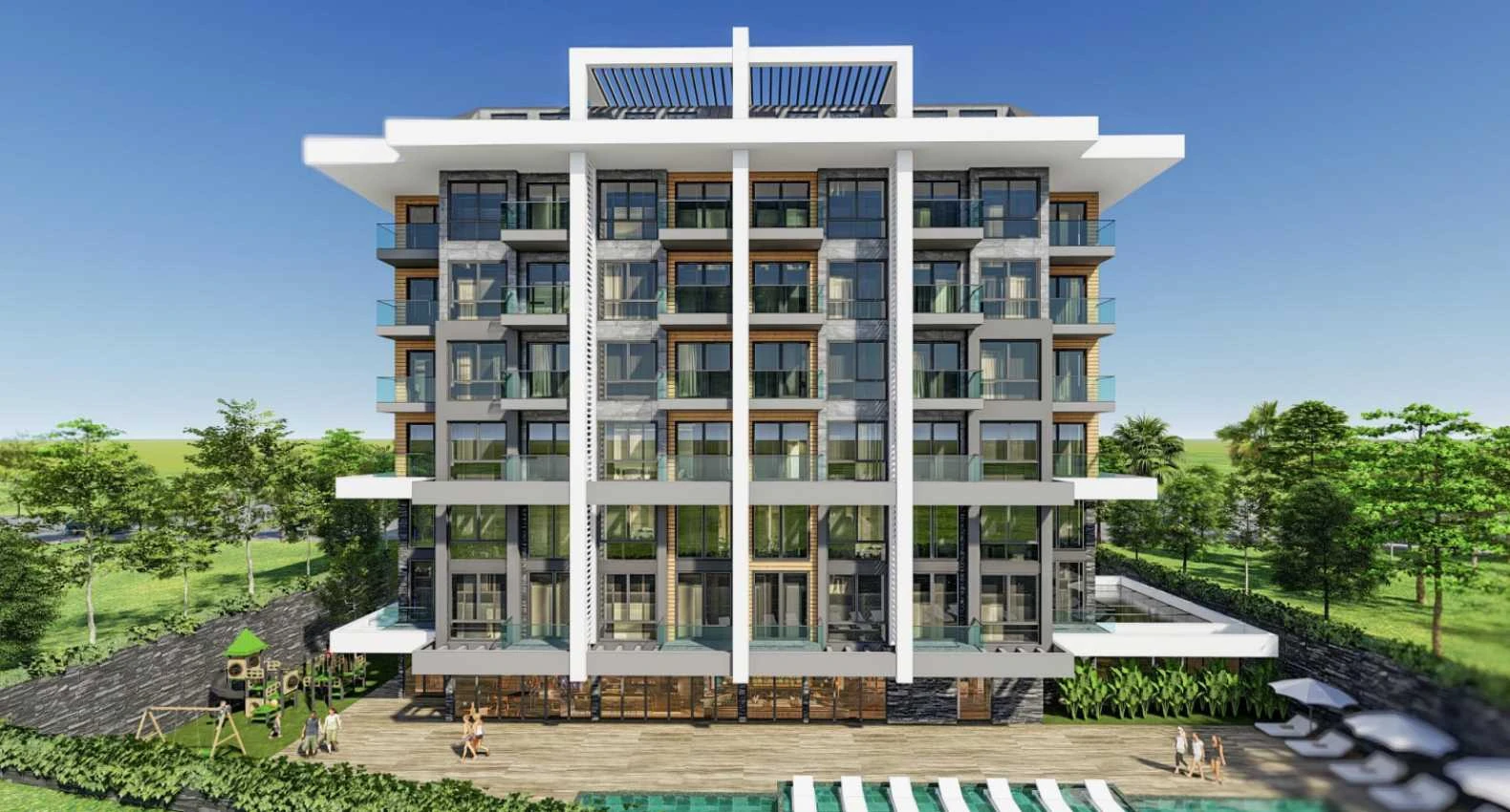 housebind Каргичак, Аланиядағы теңіз және табиғат көрінісі бар резиденция