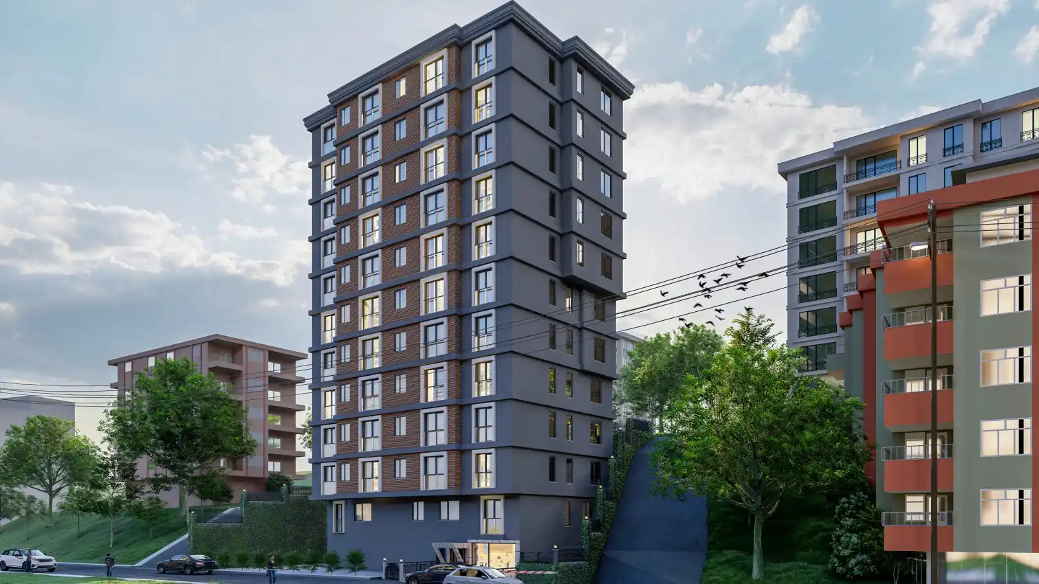 housebind Ыстамбұлдың орталығындағы жаңа тұрғын үй кешені